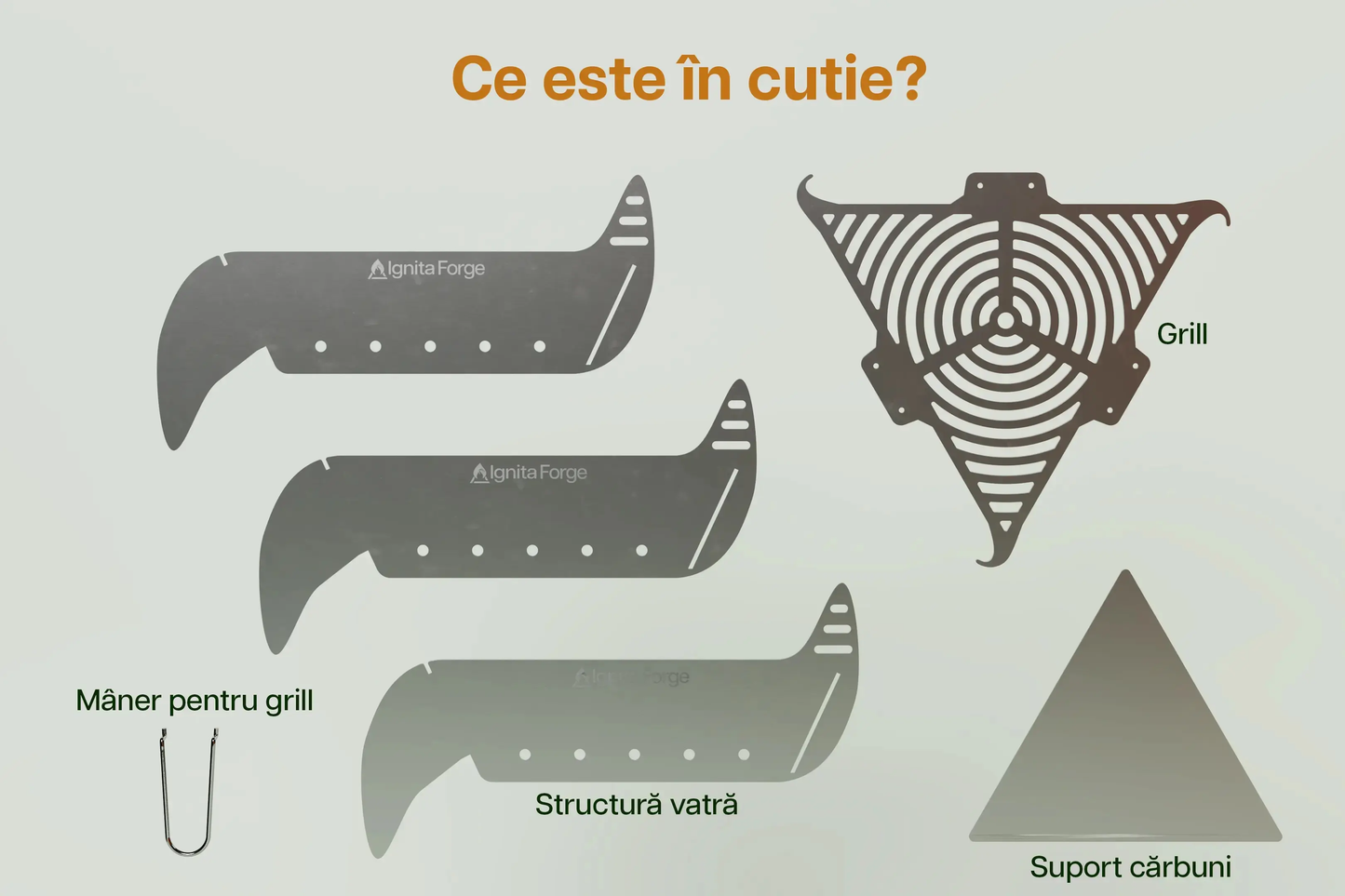 Elemente Gratar Portabil Inox Ignita Journey